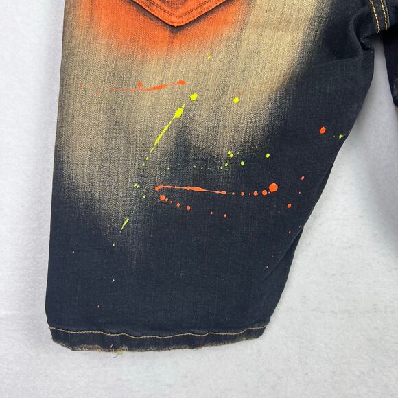 NEW Arketype 36 Dark Wash Denim‎ Distressed Y2K Grunge Hip Hop City Men's Shorts - Picture 4 of 10